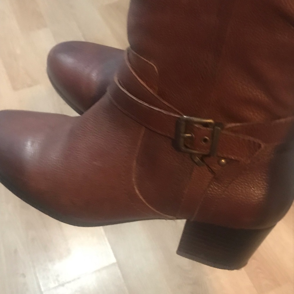 Gorgeous Array Peace brown leather boots❤️ EUC - Picture 4 of 5